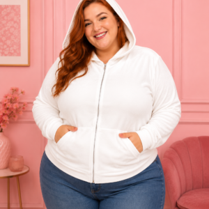 Campera Plush Bifaz Plus Size con Capucha-ENVIO GRATIS A TODO EL PAIS